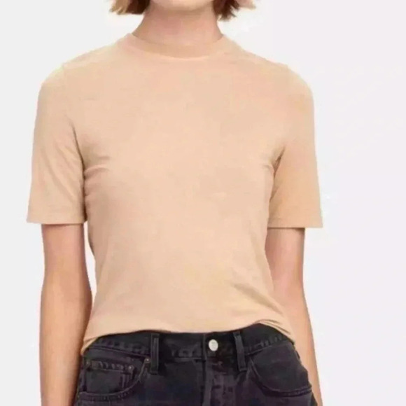 AGOLDE - Elie Tee Shirt Large Sand New Without Tags - Picture 2 of 7